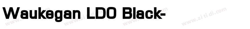 Waukegan LDO Black字体转换